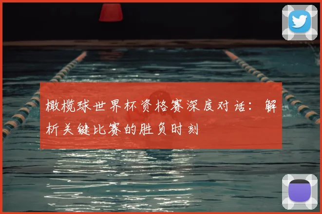 橄榄球世界杯资格赛深度对话：解析关键比赛的胜负时刻